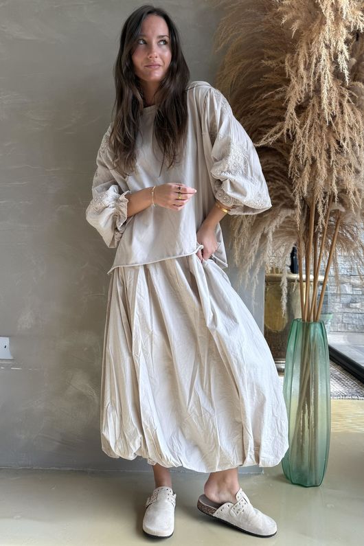 Atik Batwing Top Calico - p